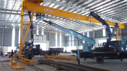 Lorry Crane 25.0 ton & 18.0 ton & Sky Lift 26 meter - Installing Overhead Crane