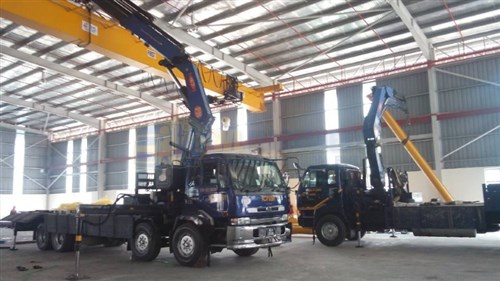 Lorry Crane 25.0 ton & 18.0 ton & Sky Lift 26 meter - Installing Overhead Crane